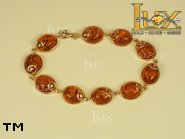 Jewellery GOLD bracelet.  Stone: amber. TAG: ; name: GB267; weight: 14g.