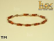 Jewellery GOLD bracelet.  Stone: amber. TAG: ; name: GB274; weight: 7.2g.