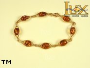 Jewellery GOLD bracelet.  Stone: amber. TAG: ; name: GB291; weight: 9.5g.