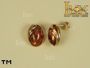 Jewellery GOLD earrings.  Stone: amber. TAG: nature, clasic; name: GE132; weight: 4.2g.