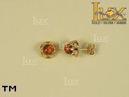 Jewellery GOLD earrings.  Stone: amber. TAG: ; name: GE144; weight: 2.1g.