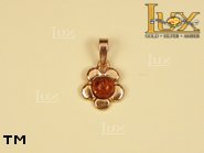 Jewellery GOLD pendant.  Stone: amber. TAG: nature; name: GP016; weight: 1.31g.