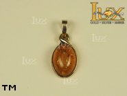 Jewellery GOLD pendant.  Stone: amber. TAG: ; name: GP018; weight: 2.12g.