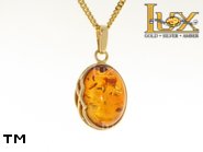 Jewellery GOLD pendant.  Stone: amber. TAG: ; name: GP152; weight: 3g.