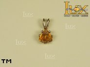 Jewellery GOLD pendant.  Stone: amber. TAG: ; name: GP163; weight: 1.42g.