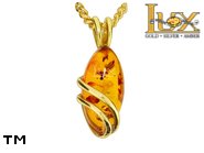 Jewellery GOLD pendant.  Stone: amber. TAG: clasic; name: GP184; weight: 1.3g.