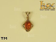 Jewellery GOLD pendant.  Stone: amber. TAG: ; name: GP214; weight: 0g.