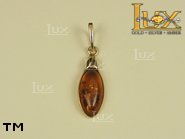 Jewellery GOLD pendant.  Stone: amber. TAG: ; name: GP253; weight: 1g.
