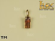 Jewellery GOLD pendant.  Stone: amber. TAG: ; name: GP274; weight: 1.12g.