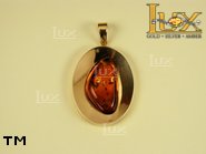 Jewellery GOLD pendant.  Stone: amber. TAG: unique; name: GP300; weight: 9g.