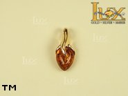 Jewellery GOLD pendant.  Stone: amber. TAG: ; name: GP316; weight: 3g.