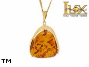 Jewellery GOLD pendant.  Stone: amber. TAG: ; name: GP360; weight: 6.57g.