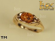 Jewellery GOLD ring.  Stone: amber. TAG: ; name: GR004; weight: 3.02g.