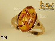 Jewellery GOLD ring.  Stone: amber. TAG: ; name: GR023; weight: 4.2g.