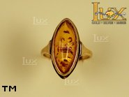 Jewellery GOLD ring.  Stone: amber. TAG: ; name: GR036; weight: 5.2g.