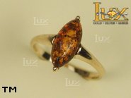 Jewellery GOLD ring.  Stone: amber. TAG: ; name: GR063; weight: 2.8g.