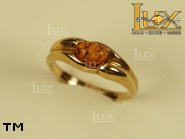 Jewellery GOLD ring.  Stone: amber. TAG: ; name: GR084; weight: 3.43g.