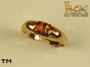 Jewellery GOLD ring.  Stone: amber. TAG: ; name: GR159; weight: 2.23g.