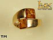 Jewellery GOLD ring.  Stone: amber. TAG: ; name: GR188; weight: 0g.