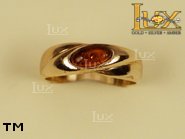 Jewellery GOLD ring.  Stone: amber. TAG: ; name: GR191; weight: 3.31g.