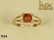 Jewellery GOLD ring.  Stone: amber. TAG: ; name: GR202; weight: 1.5g.