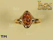 Jewellery GOLD ring.  Stone: amber. TAG: ; name: GR214; weight: 0g.