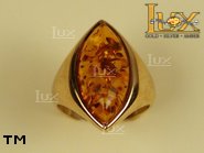Jewellery GOLD ring.  Stone: amber. TAG: ; name: GR238; weight: 0g.
