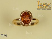 Jewellery GOLD ring.  Stone: amber. TAG: ; name: GR239; weight: 3.53g.