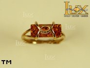 Jewellery GOLD ring.  Stone: amber. TAG: ; name: GR269; weight: 1.8g.