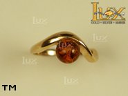 Jewellery GOLD ring.  Stone: amber. TAG: ; name: GR270; weight: 2.9g.