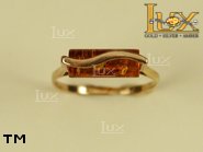 Jewellery GOLD ring.  Stone: amber. TAG: ; name: GR271; weight: 2.1g.