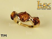 Jewellery GOLD ring.  Stone: amber. TAG: ; name: GR286; weight: 4.9g.