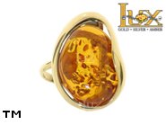 Jewellery GOLD ring.  Stone: amber. TAG: unique; name: GR320; weight: 7.1g.