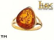 Jewellery GOLD ring.  Stone: amber. TAG: ; name: GR339; weight: 3.71g.