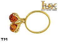 Jewellery GOLD ring.  Stone: amber. TAG: animals, clasic; name: GR359; weight: 3.88g.