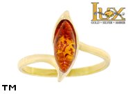 Jewellery GOLD ring.  Stone: amber. TAG: ; name: GR379; weight: 3.02g.