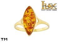 Jewellery GOLD ring.  Stone: amber. TAG: ; name: GR382; weight: 2.06g.