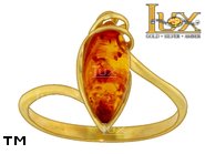 Jewellery GOLD ring.  Stone: amber. TAG: ; name: GR384; weight: 1.96g.