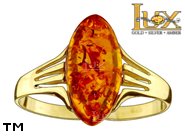 Jewellery GOLD ring.  Stone: amber. TAG: modern; name: GR401; weight: 2.33g.