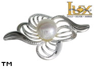 Jewellery SILVER sterling brooche.  Stone: amber. TAG: nature; name: KBR-H53-P; weight: 3.6g.