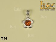 Jewellery SILVER sterling pendant.  Stone: amber. TAG: nature; name: P-281; weight: 1.2g.