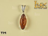 Jewellery SILVER sterling pendant.  Stone: amber. TAG: ; name: P-440; weight: 2.8g.