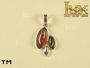 Jewellery SILVER sterling pendant.  Stone: amber. TAG: nature; name: P-529; weight: 1.5g.