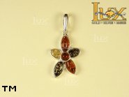 Jewellery SILVER sterling pendant.  Stone: amber. TAG: nature; name: P-682; weight: 2.8g.