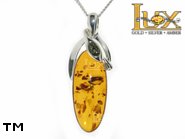 Jewellery SILVER sterling pendant.  Stone: amber. TAG: nature, unique; name: P-718-1; weight: 9.2g.