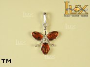 Jewellery SILVER sterling pendant.  Stone: amber. TAG: nature; name: P-729; weight: 3.4g.