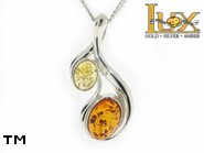 Jewellery SILVER sterling pendant.  Stone: amber. TAG: nature; name: P-765; weight: 4.4g.