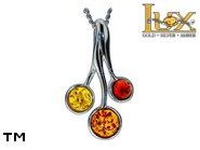 Jewellery SILVER sterling pendant.  Stone: amber. TAG: nature, modern; name: P-933; weight: 1.9g.