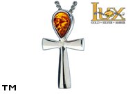Jewellery SILVER sterling pendant.  Stone: amber. TAG: signs; name: P-A05; weight: 1.5g.
