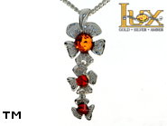 Jewellery SILVER sterling pendant.  Stone: amber. TAG: nature; name: P-E60; weight: 1.7g.